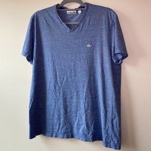 Lacoste Men's 100% Pima Cotton Regular Fit V-Neck T-Shirt, Size, Extra Large